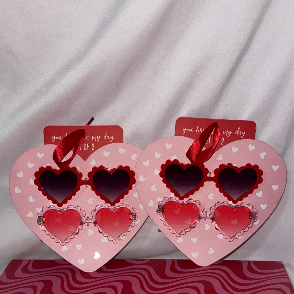Eccolo Heart-Shaped Sunglasses Sets Valentines Day  4 Pieces Kids size